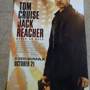 Jack Reacher Never Go Back - Movie Poster with Tom Cruise - poster is damaged.